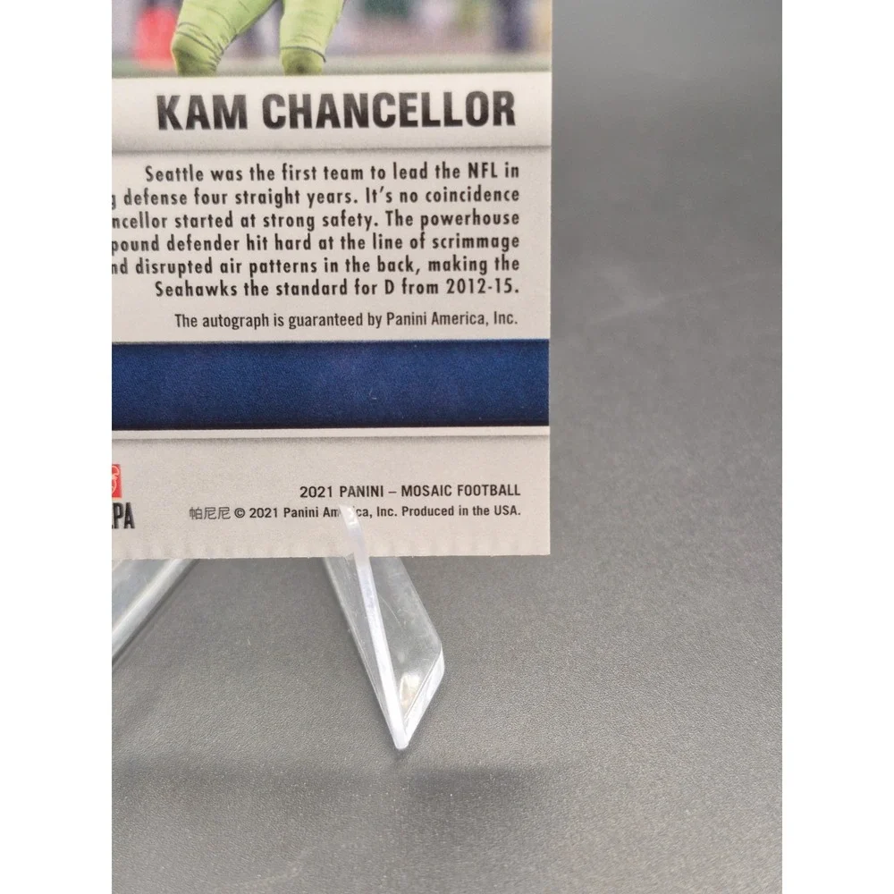 2021 Panini Kam Chancellor #A-KC Autographs Red Yellow Choice Mosaic Prizm SP
